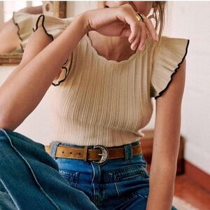 sezane nathan knit top
